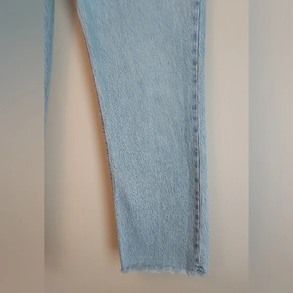 Abercrombie & Fitch The 90s Straight Ultra High Rise Denim Jean 27 Curve Love - Picture 10 of 12